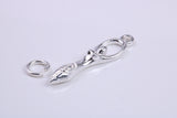 Spiral Goddess Charm, Traditional Charm, Made from Solid 925 Grade Sterling Silver, Complete with Attachment Link