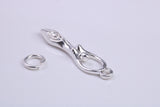 Spiral Goddess Charm, Traditional Charm, Made from Solid 925 Grade Sterling Silver, Complete with Attachment Link