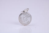 Peace, Joy and Wish Charm, Traditional Charm, Made from Solid 925 Grade Sterling Silver, Complete with Attachment Link