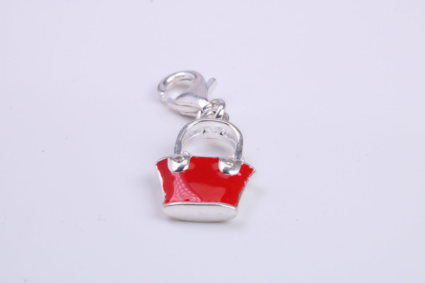 Hand Bag Charm, Traditional Charm, Made from Solid 925 Grade Sterling Silver, Complete with Attachment Link