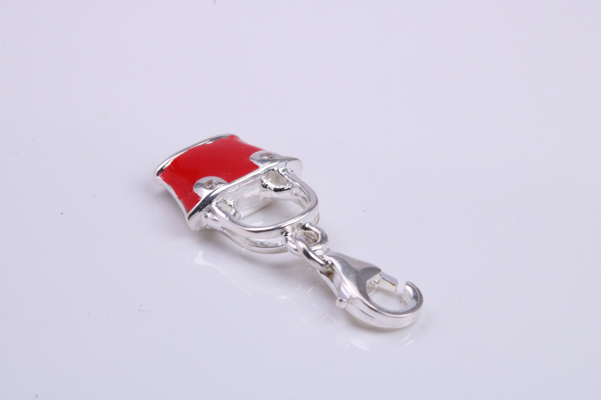 Hand Bag Charm, Traditional Charm, Made from Solid 925 Grade Sterling Silver, Complete with Attachment Link