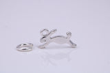 Hare Charm, Traditional Charm, Made from Solid 925 Grade Sterling Silver, Complete with Attachment Link
