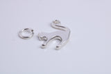 Cat Charm, Traditional Charm, Made from Solid 925 Grade Sterling Silver, Complete with Attachment Link