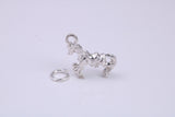 Stallion Charm, Traditional Charm, Made from Solid 925 Grade Sterling Silver, Complete with Attachment Link