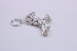 Stallion Charm, Traditional Charm, Made from Solid 925 Grade Sterling Silver, Complete with Attachment Link