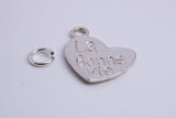 La Bonne Vie Charm, Traditional Charm, Made from Solid 925 Grade Sterling Silver, Complete with Attachment Link