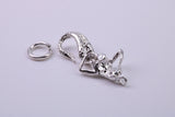 Mermaid Charm, Traditional Charm, Made from Solid 925 Grade Sterling Silver, Complete with Attachment Link