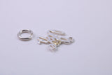 I Love You Charm, Traditional Charm, Made from Solid 925 Grade Sterling Silver, Complete with Attachment Link