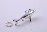 Shark Charm, Traditional Charm, Made from Solid 925 Grade Sterling Silver, Complete with Attachment Link