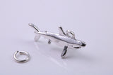 Shark Charm, Traditional Charm, Made from Solid 925 Grade Sterling Silver, Complete with Attachment Link