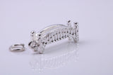 Bridge Charm, Traditional Charm, Made from Solid 925 Grade Sterling Silver, Complete with Attachment Link