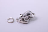 Mouse Eating Cheese Charm, Traditional Charm, Made from Solid 925 Grade Sterling Silver, Complete with Attachment Link