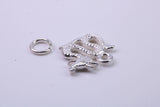 Chinese Dragon Charm, Traditional Charm, Made from Solid 925 Grade Sterling Silver, Complete with Attachment Link