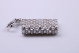 Clutch Bag Charm, Traditional Charm, Made from Solid 925 Grade Sterling Silver, Complete with Attachment Link