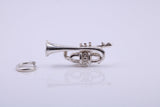 Tuba Charm, Traditional Charm, Made from Solid 925 Grade Sterling Silver, Complete with Attachment Link