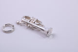 Tuba Charm, Traditional Charm, Made from Solid 925 Grade Sterling Silver, Complete with Attachment Link