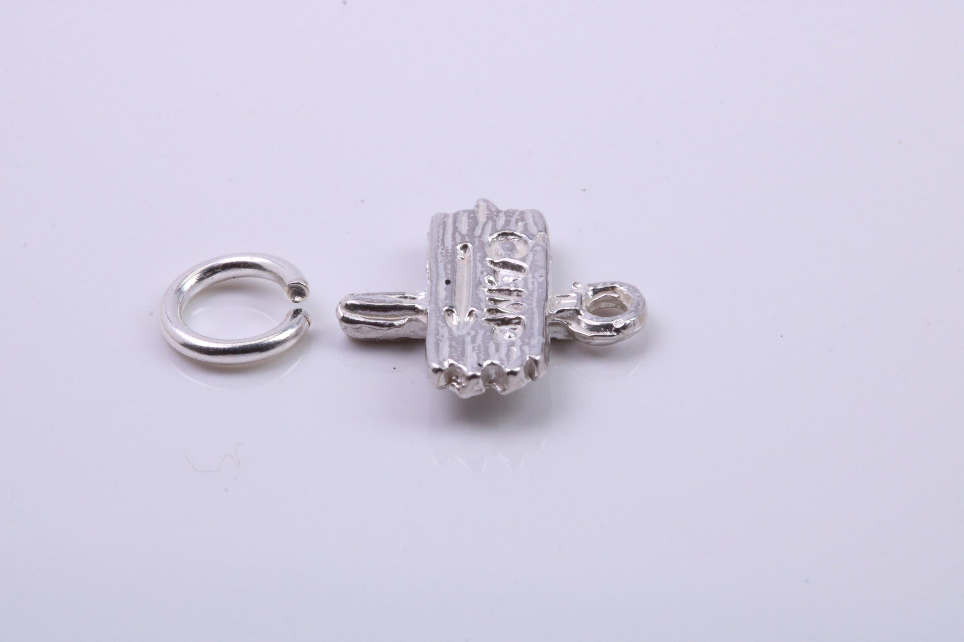 Camping Charm, Traditional Charm, Made from Solid 925 Grade Sterling Silver, Complete with Attachment Link