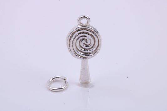 Spiral of Life Charm, Traditional Charm, Made from Solid 925 Grade Sterling Silver, Complete with Attachment Link