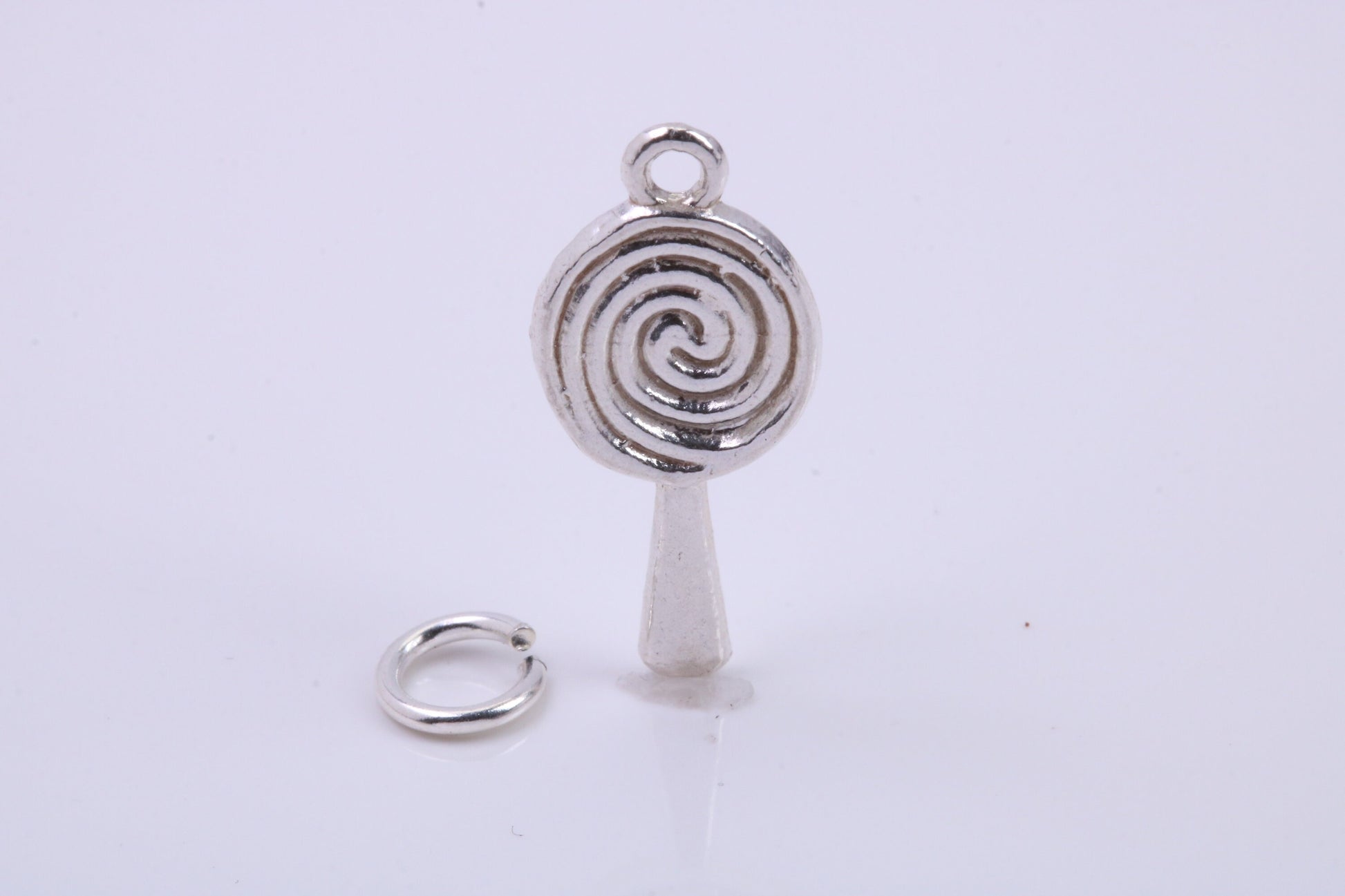 Spiral of Life Charm, Traditional Charm, Made from Solid 925 Grade Sterling Silver, Complete with Attachment Link