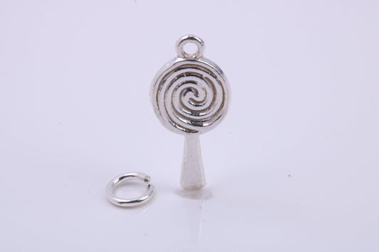 Spiral of Life Charm, Traditional Charm, Made from Solid 925 Grade Sterling Silver, Complete with Attachment Link