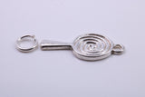Spiral of Life Charm, Traditional Charm, Made from Solid 925 Grade Sterling Silver, Complete with Attachment Link