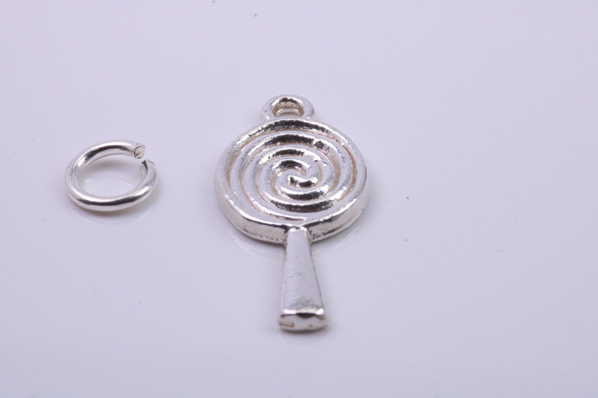 Spiral of Life Charm, Traditional Charm, Made from Solid 925 Grade Sterling Silver, Complete with Attachment Link