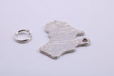 Australia Charm, Traditional Charm, Made from Solid 925 Grade Sterling Silver, Complete with Attachment Link