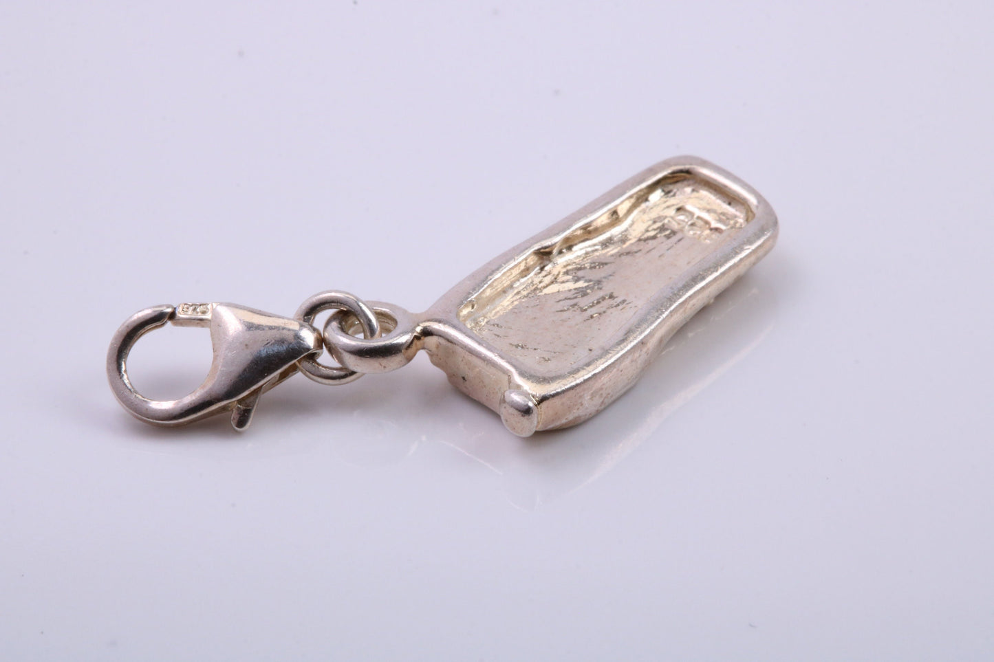 Cell Phone Charm, Traditional Charm, Made from Solid 925 Grade Sterling Silver, Complete with Attachment Link