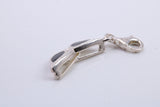 Spectacles Charm, Traditional Charm, Made from Solid 925 Grade Sterling Silver, Complete with Attachment Link