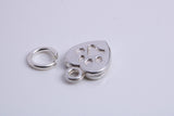 Love My Dog Charm, Traditional Charm, Made from Solid 925 Grade Sterling Silver, Complete with Attachment Link