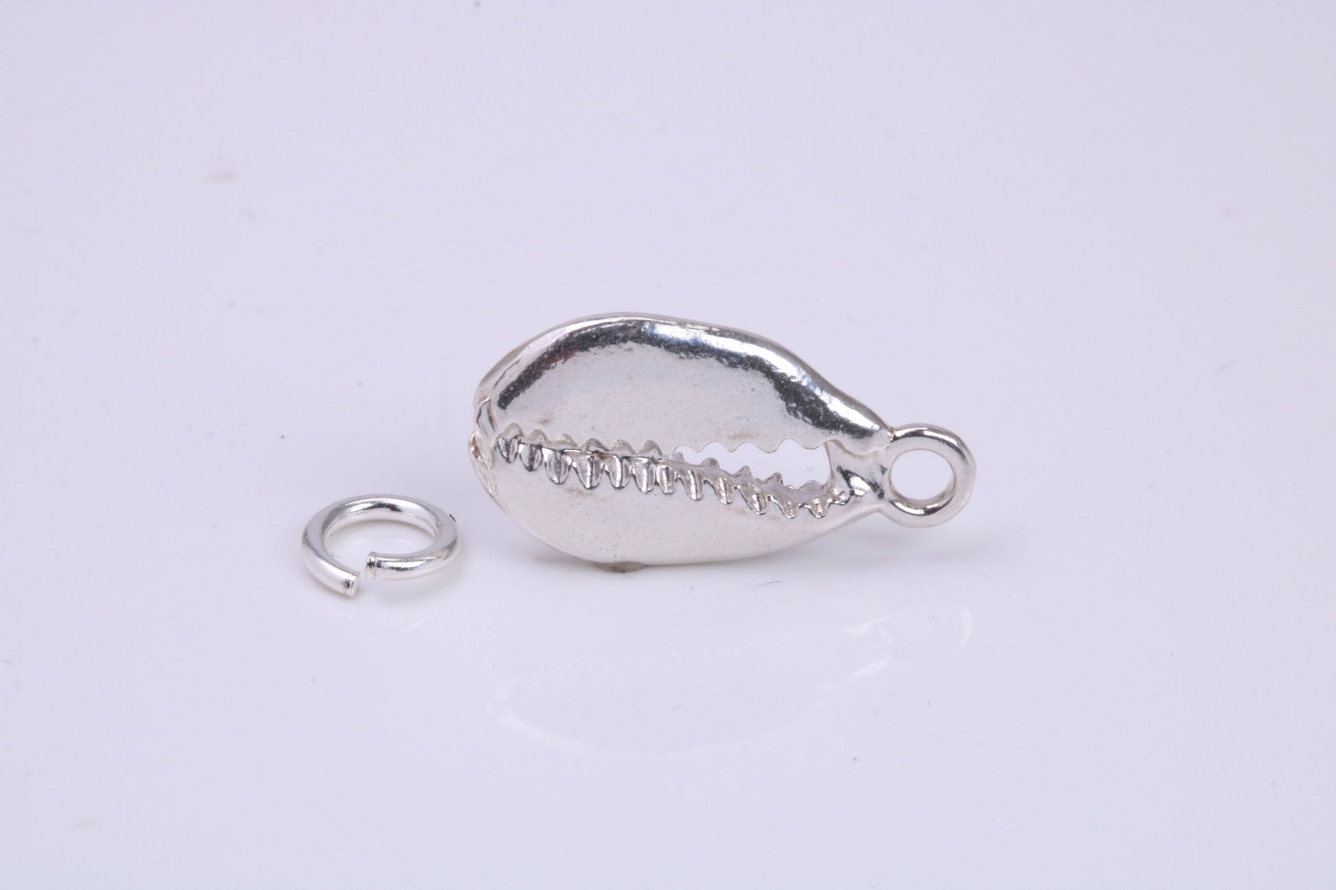 Shark Jaw Charm, Traditional Charm, Made from Solid 925 Grade Sterling Silver, Complete with Attachment Link