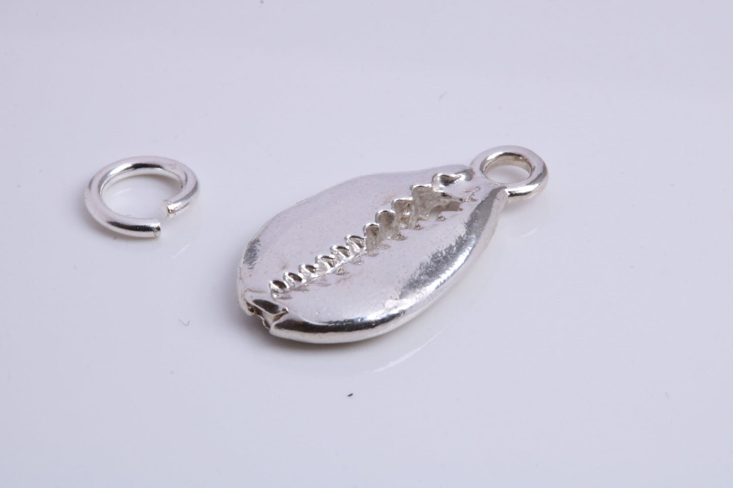 Shark Jaw Charm, Traditional Charm, Made from Solid 925 Grade Sterling Silver, Complete with Attachment Link