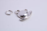 Tea Cup and Saucer Charm, Traditional Charm, Made from Solid 925 Grade Sterling Silver, Complete with Attachment Link