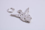 Angel / Fairy Charm, Traditional Charm, Made from Solid 925 Grade Sterling Silver, Complete with Attachment Link