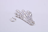 Skeleton Hand Charm, Traditional Charm, Made from Solid 925 Grade Sterling Silver, Complete with Attachment Link