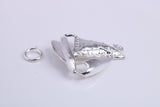 Sailing Boat Charm, Traditional Charm, Made from Solid 925 Grade Sterling Silver, Complete with Attachment Link