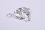 Sailing Boat Charm, Traditional Charm, Made from Solid 925 Grade Sterling Silver, Complete with Attachment Link