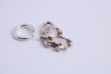 Mouse Charm, Traditional Charm, Made from Solid 925 Grade Sterling Silver, Complete with Attachment Link