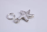 Star Fish Charm, Traditional Charm, Made from Solid 925 Grade Sterling Silver, Complete with Attachment Link