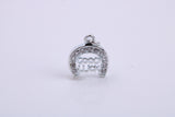 Good Luck Horse Shoe Charm, Traditional Charm, Made from Solid 925 Grade Sterling Silver, Complete with Attachment Link