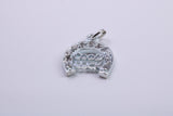 Good Luck Horse Shoe Charm, Traditional Charm, Made from Solid 925 Grade Sterling Silver, Complete with Attachment Link