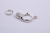 Head Phone Charm, Traditional Charm, Made from Solid 925 Grade Sterling Silver, Complete with Attachment Link