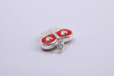 Butterfly Charm, Traditional Charm, Made from Solid 925 Grade Sterling Silver, Complete with Attachment Link