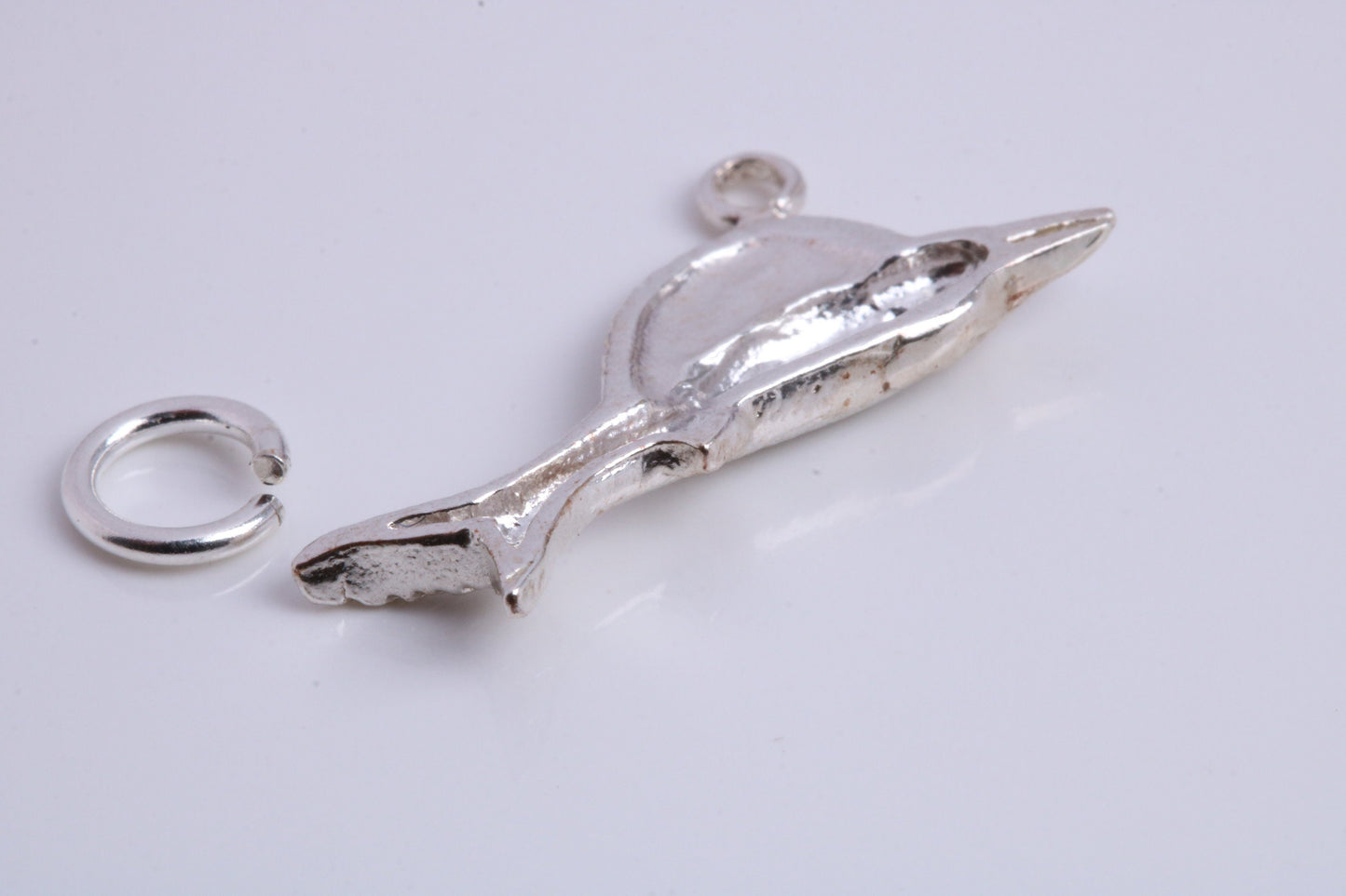 Sail Fish Charm, Traditional Charm, Made from Solid 925 Grade Sterling Silver, Complete with Attachment Link
