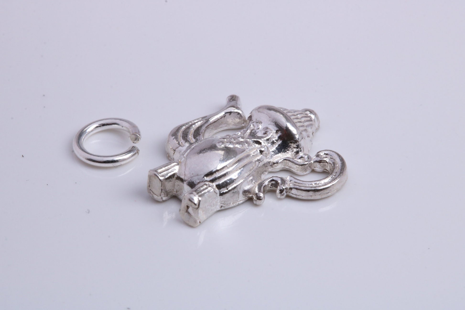 Tea Pot Charm, Traditional Charm, Made from Solid 925 Grade Sterling Silver, Complete with Attachment Link