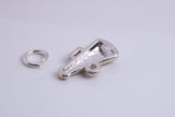Vintage Megaphone Charm, Traditional Charm, Made from Solid 925 Grade Sterling Silver, Complete with Attachment Link