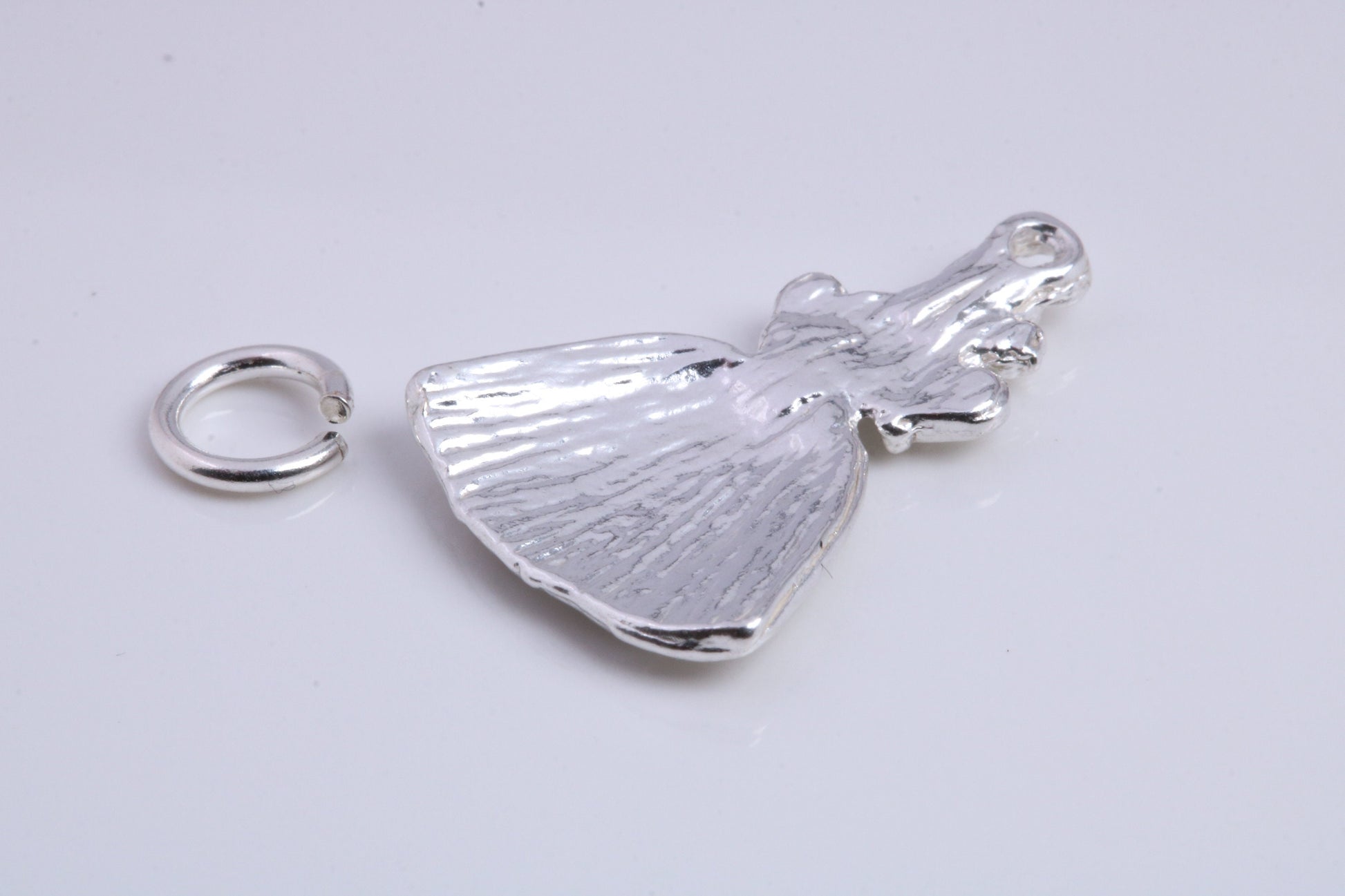 Fairy God Mother Charm, Traditional Charm, Made from Solid 925 Grade Sterling Silver, Complete with Attachment Link