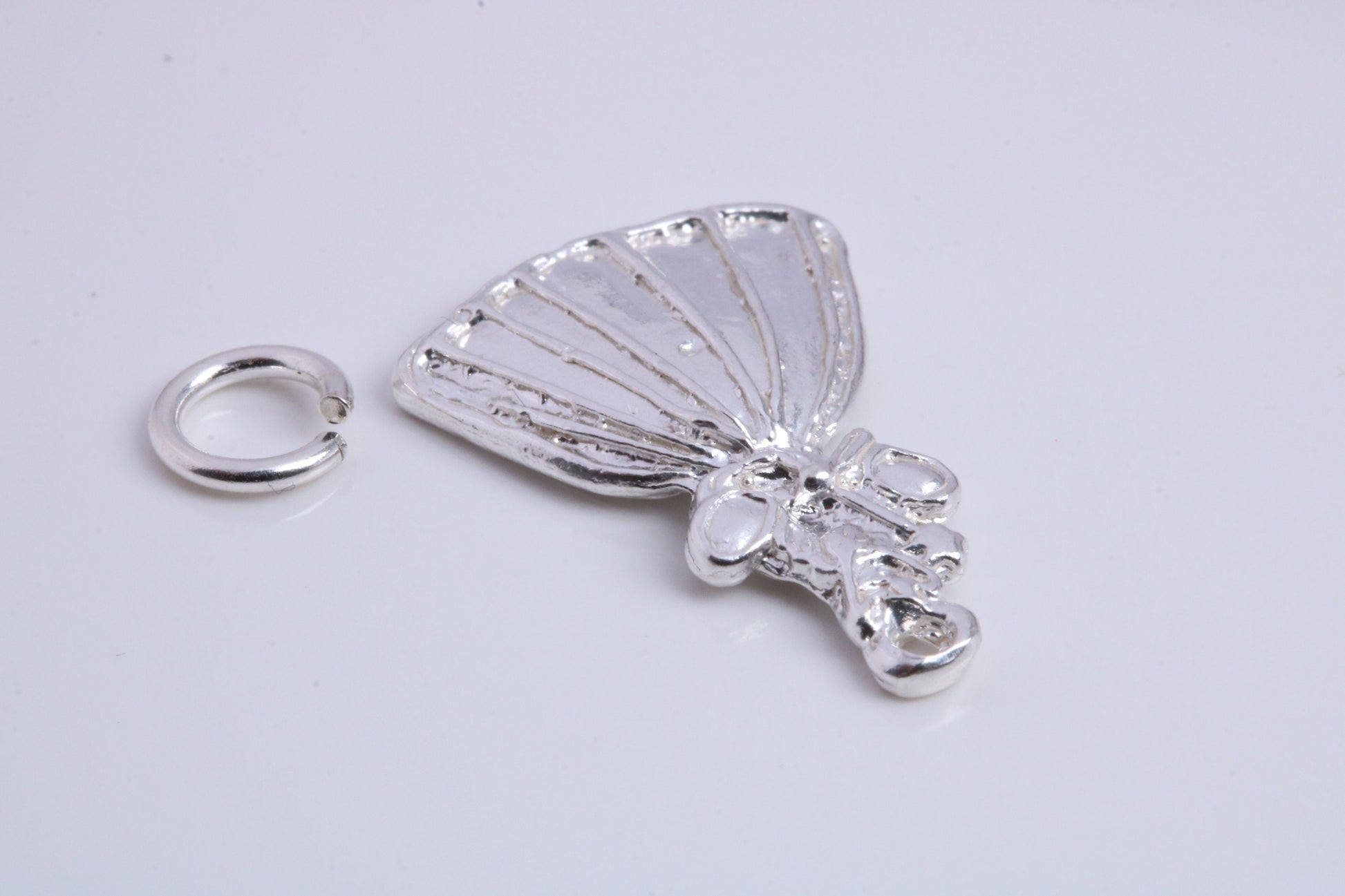 Fairy God Mother Charm, Traditional Charm, Made from Solid 925 Grade Sterling Silver, Complete with Attachment Link