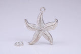 Star Fish Charm, Traditional Charm, Made from Solid 925 Grade Sterling Silver, Complete with Attachment Link