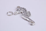 Sea Horse Charm, Traditional Charm, Made from Solid 925 Grade Sterling Silver, Complete with Attachment Link